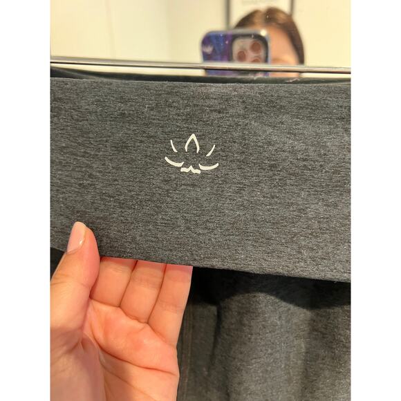 Beyond Yoga Spacedye Foldover Wide Leg Pant Black S - Picture 4 of 9